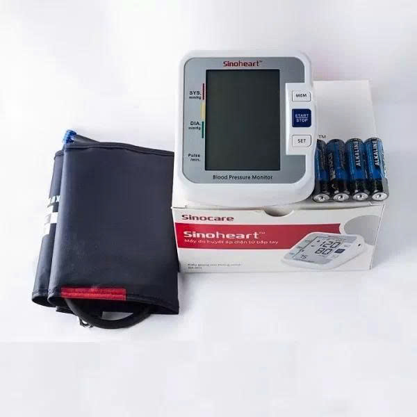 Máy Đo Huyết Áp Điện Tử Bắp Tay Sinocare BA 801 Chính Hãng